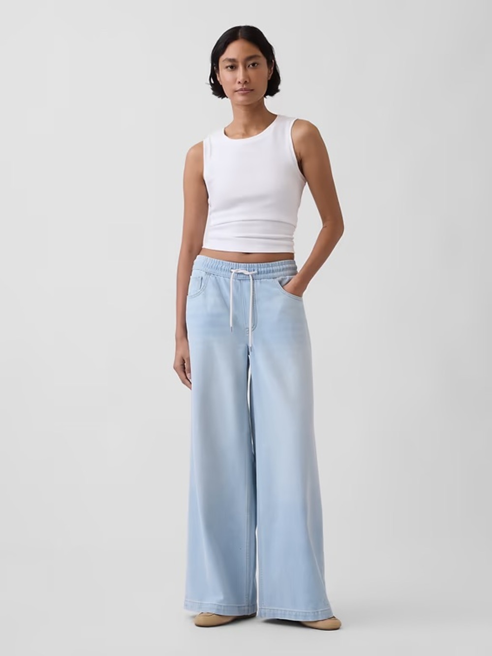 NWT! Gap Mid Rise UltraSoft Easy Baggy Jeans - Multiple 🩷